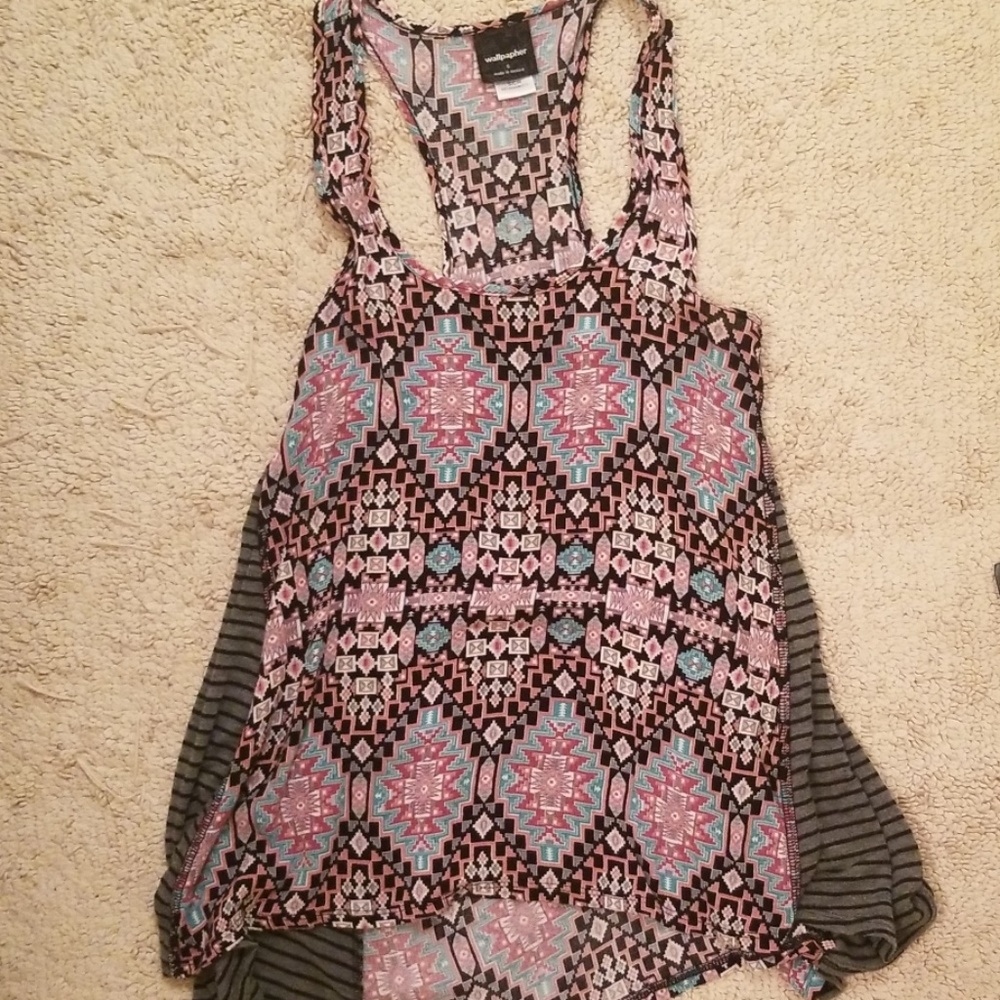 Junior's S "wallpapher" t-tank boho